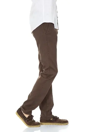 彈力斜紋棉布褲